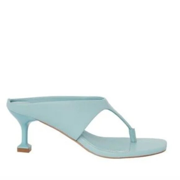 Katy Perry Oceanside Low Slip-On Sandals | Blue | Sculpted Heel | Size 6 NWT - Picture 3 of 9